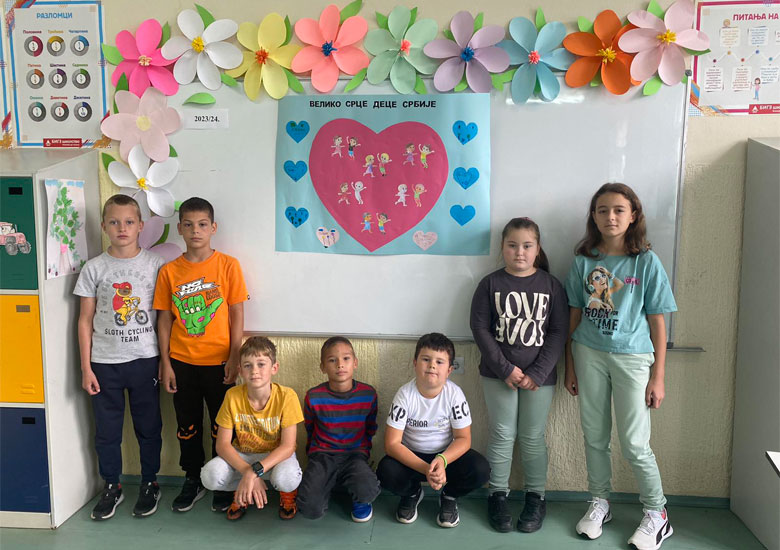 Дечија недеља и „Велико срце Србије“ у ОШ „Цана Марјановић“, матична школа и издвојена одељења